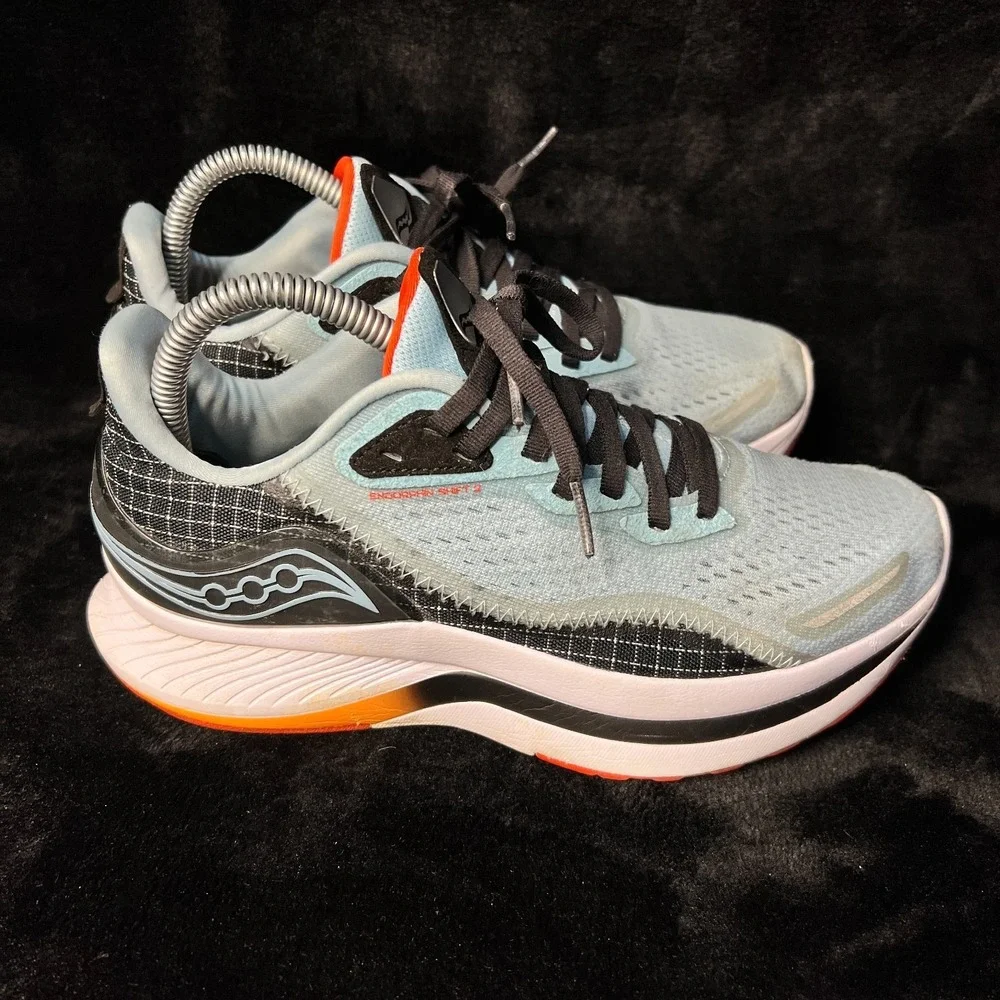 Saucony Endorphin Shift 2 S10689-20 Women 7.5 Running Shoes Blue Scarlet Sneaker